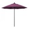 California Umbrella 9' Black Aluminum Market Patio Umbrella, Sunbrella Iris 194061335499 - alternate 1